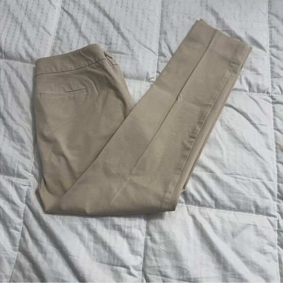 Talbots khaki Chatham slim ankle pant in excellent condition size 4P - Picture 8 of 12